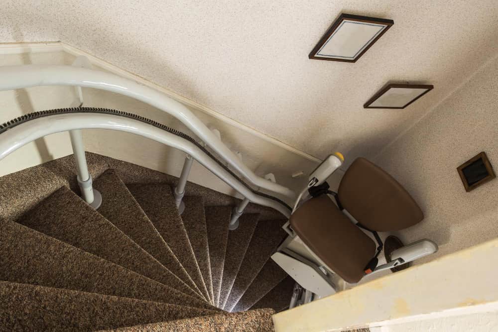 stairlift installation in building entrances
